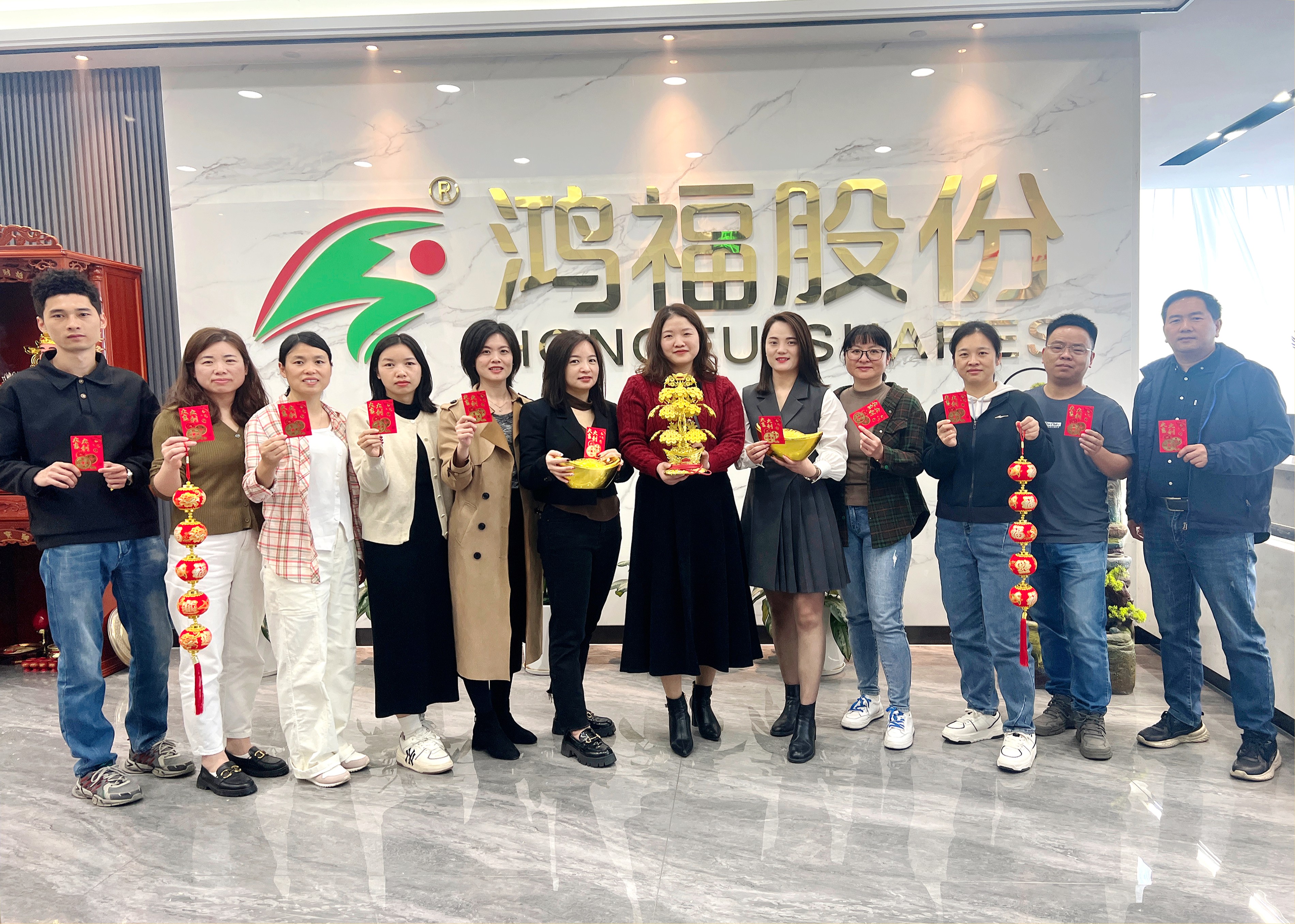 鞭炮齐声响，喜迎开门红！热烈祝贺鸿福股份开工仪式圆满礼成